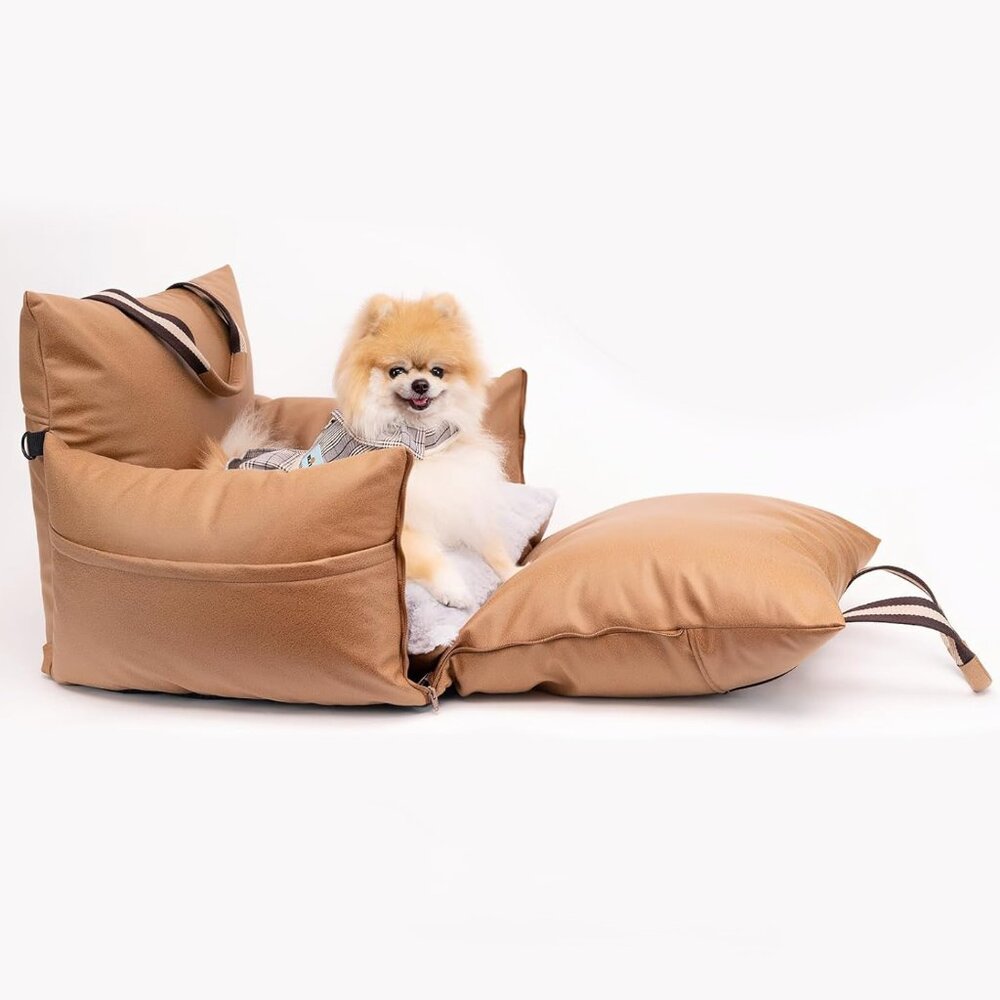 Dog Bed Carrier And Car Seat, Pet Car Seat for Small & Medium Dogs